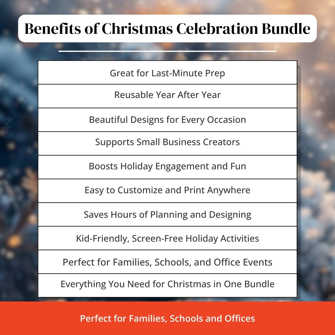Christmas Celebration Bundle – Personalized First Christmas as a Family 2025