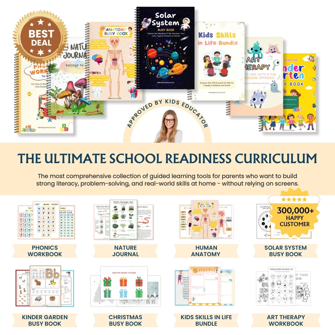 Ultimate Learning Essential for Kids | Learn to Read Activity Bundle | Homeschool & Kindergarten | From Beginner to Expert