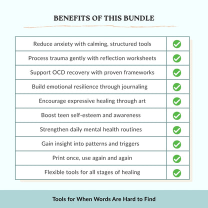 Therapy and Recovery Bundle – Calm Anxiety, Heal Trauma, Reclaim Peace