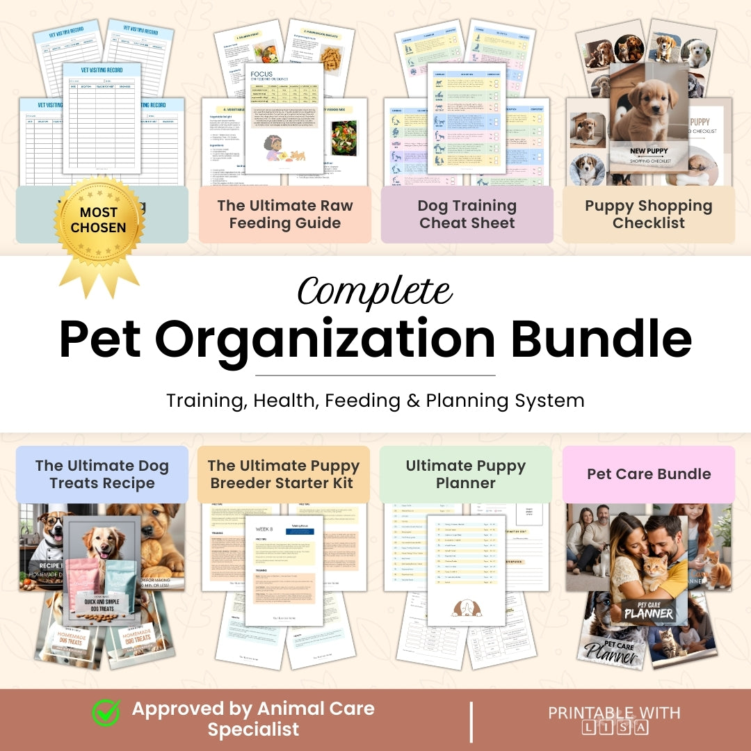 All-In-One Pet Wellness & Planner Bundle 🐶🐱