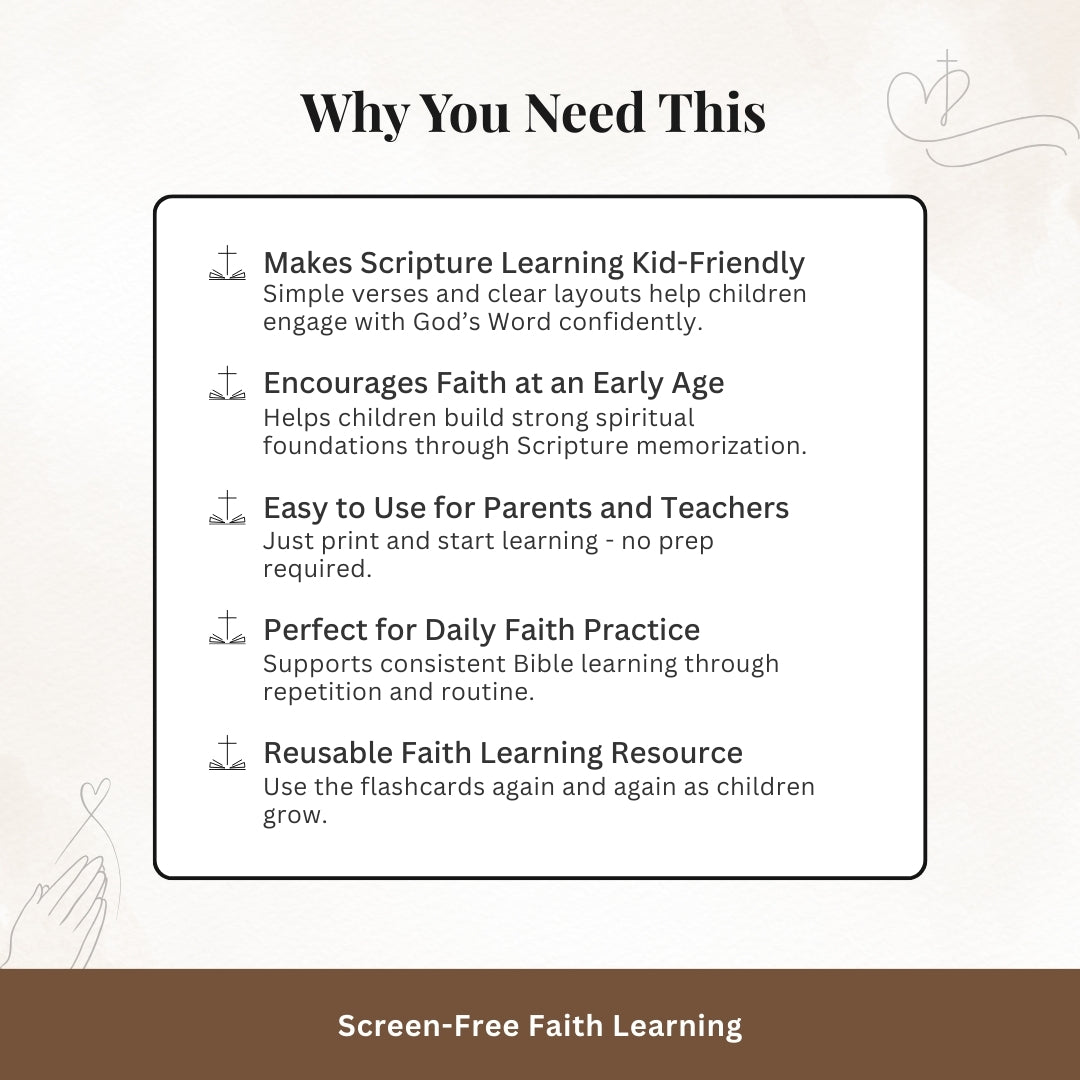 Bible Verse Flash Cards for Kids – Faith-Based Learning Made Fun