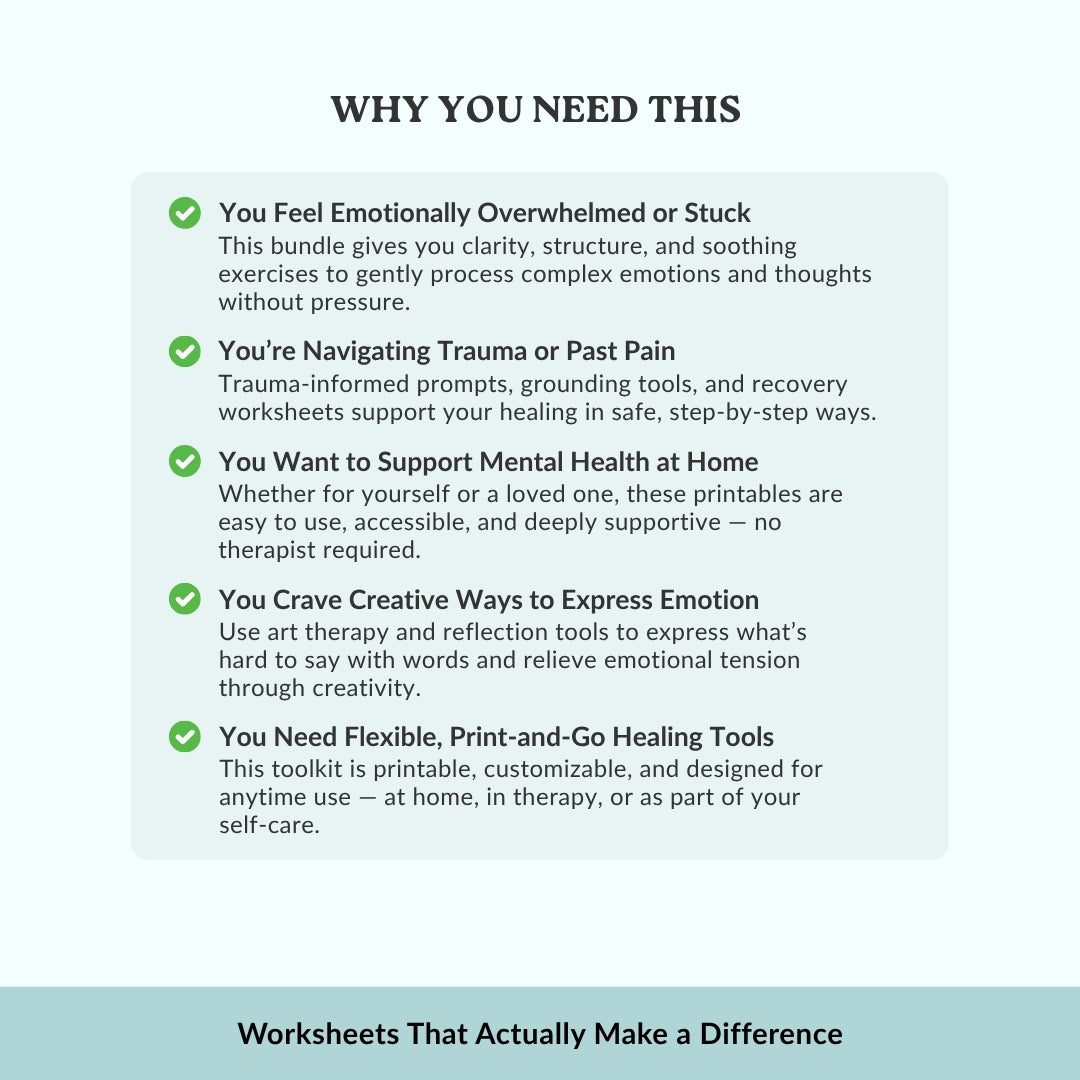 Therapy and Recovery Bundle – Calm Anxiety, Heal Trauma, Reclaim Peace