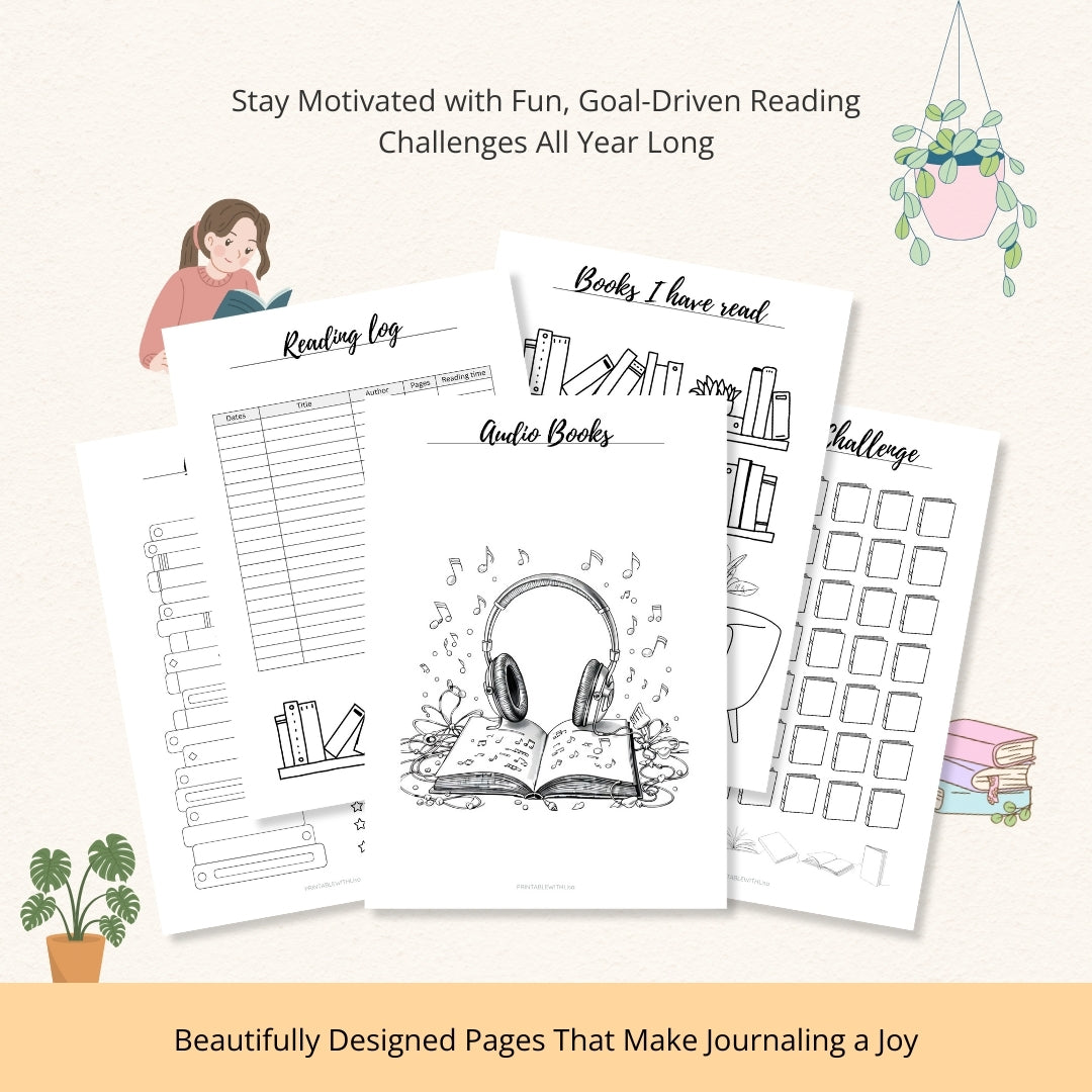 Book Reading Journal & Planner Bundle – Track, Reflect & Stay Inspired