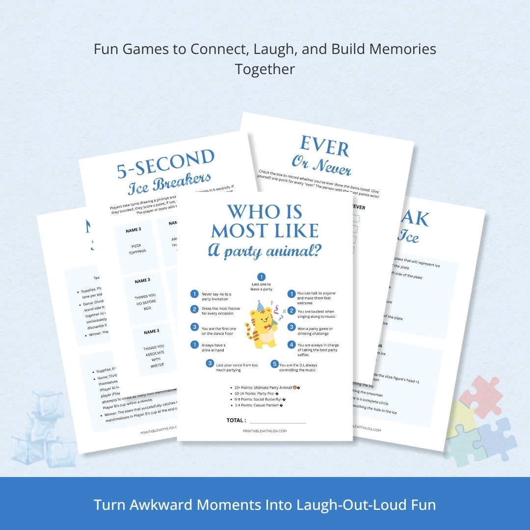 Icebreaker Games Bundle – Fun Party, Classroom & Team Icebreakers