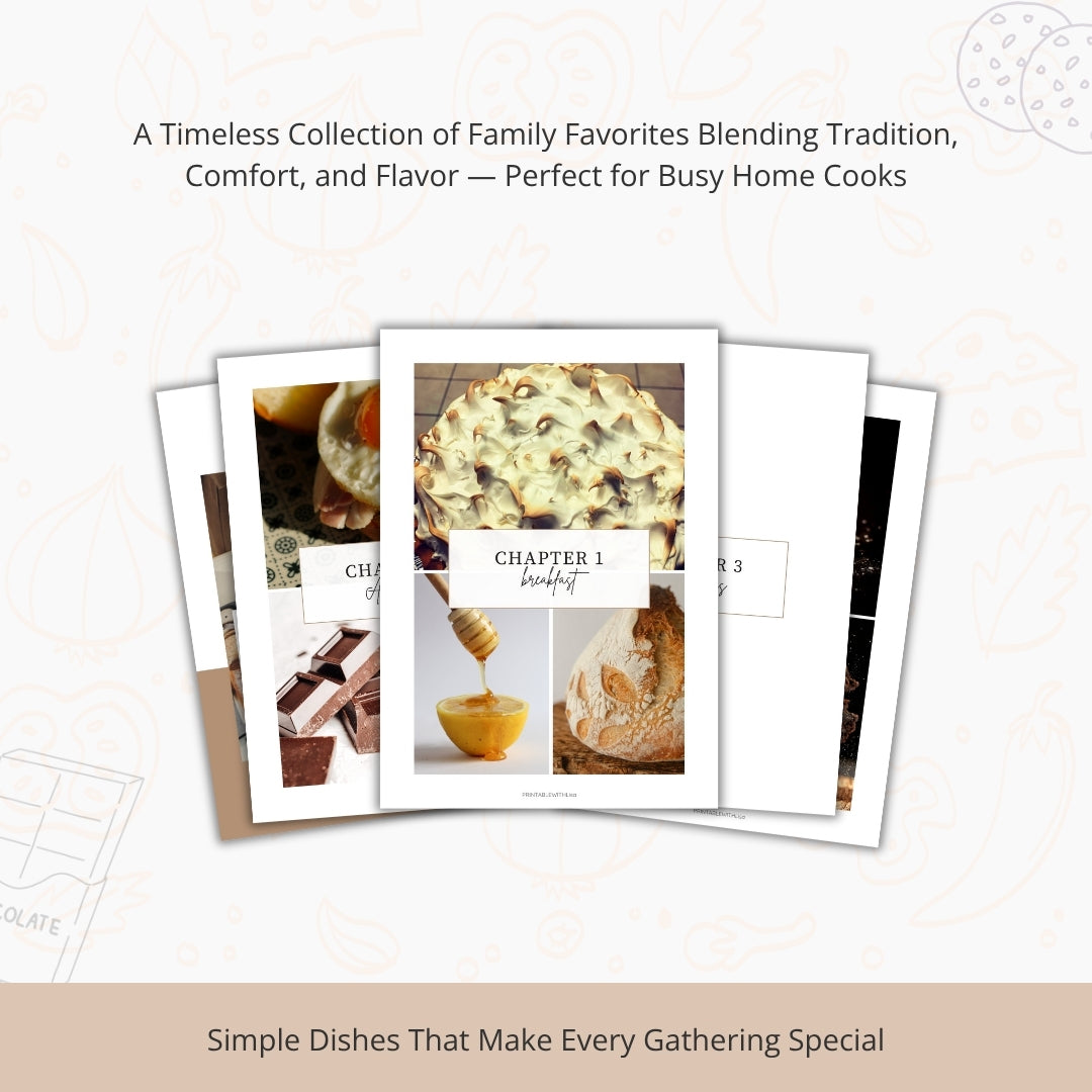 The Ultimate Recipe Book Template – Create Your Family Cookbook with Love