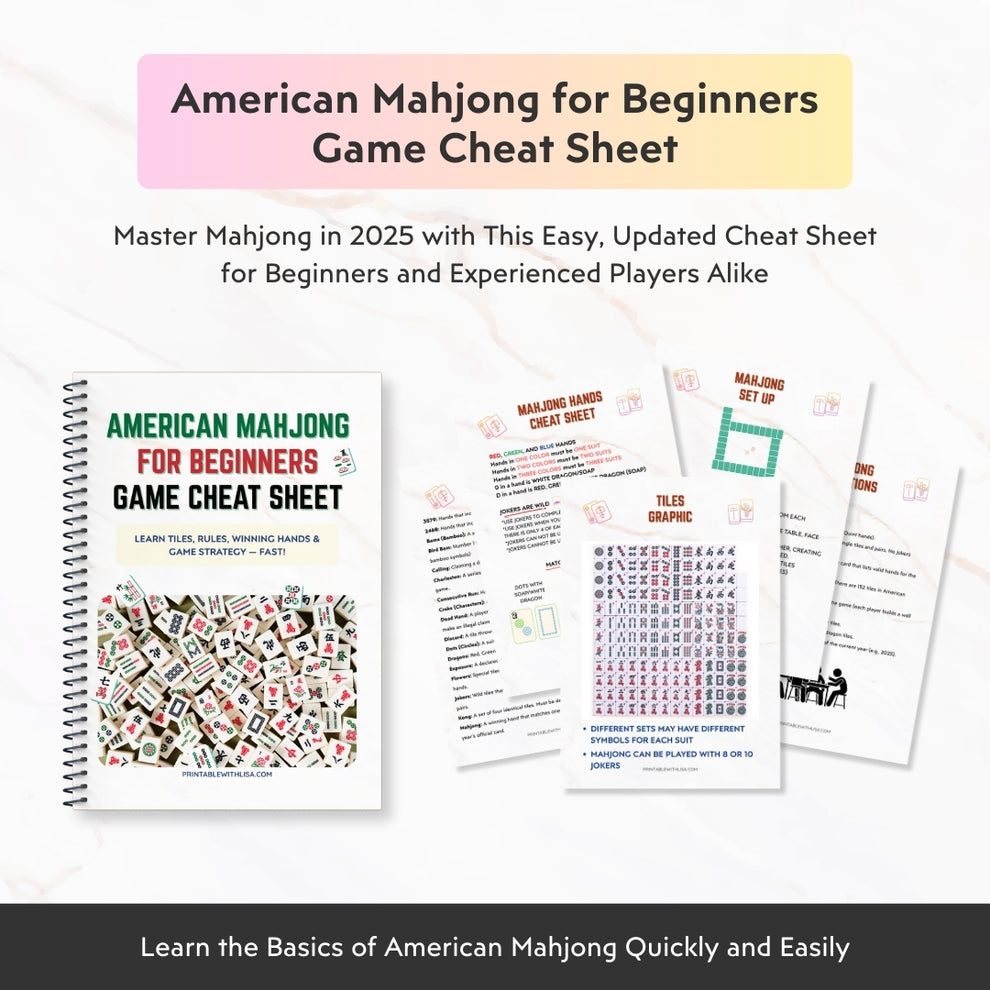 American Mahjong Beginners Guide & Cheat Sheet Learn Rules Fast
