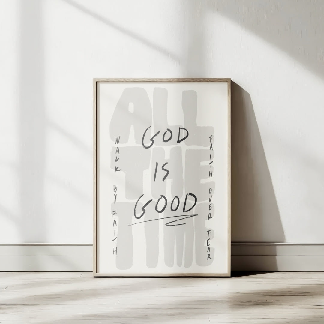 Set of 3 Christian Wall Art – God Is Good, Rules & The Good News