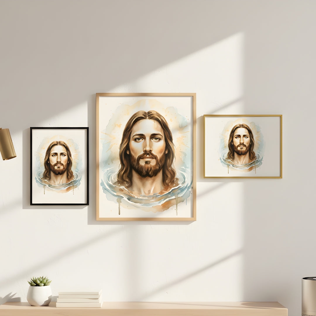 Jesus with Children Art – Gentle Christian Wall Artwork for Families