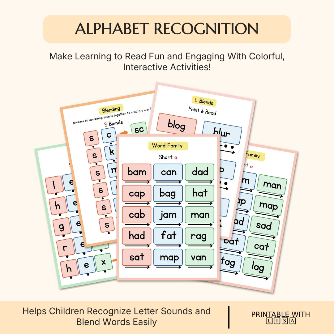 Ultimate Learning Essential for Kids | Learn to Read Activity Bundle | Homeschool & Kindergarten | From Beginner to Expert