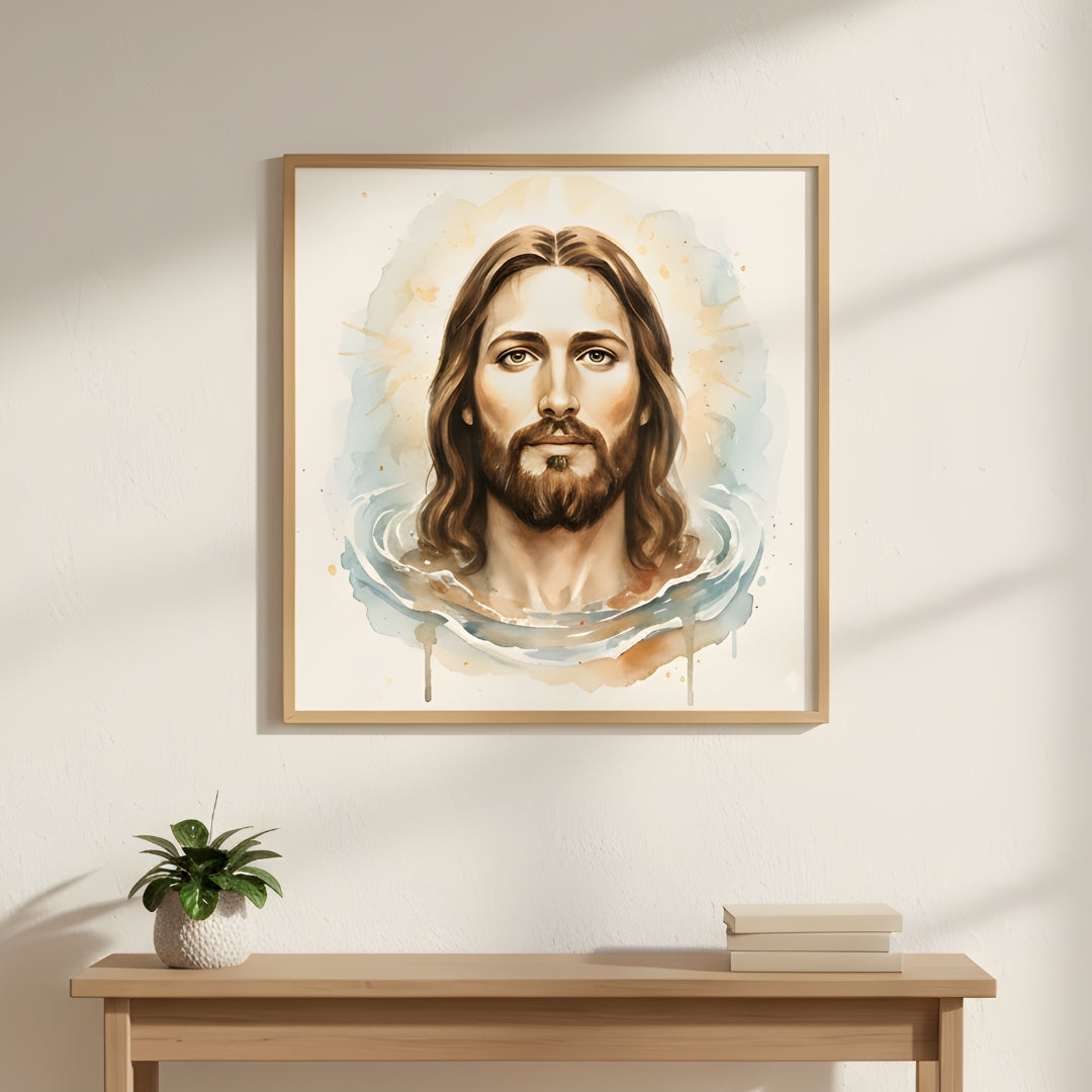 Jesus with Children Art – Gentle Christian Wall Artwork for Families