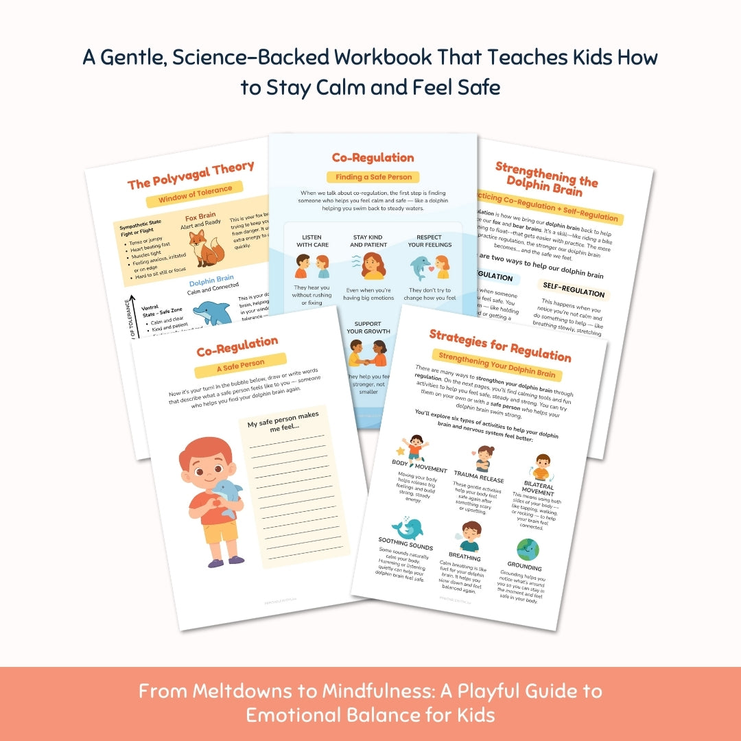 The Polyvagal Theory for Kids | Nervous System Regulation Workbook | Emotional Toolkit with Brain Metaphors