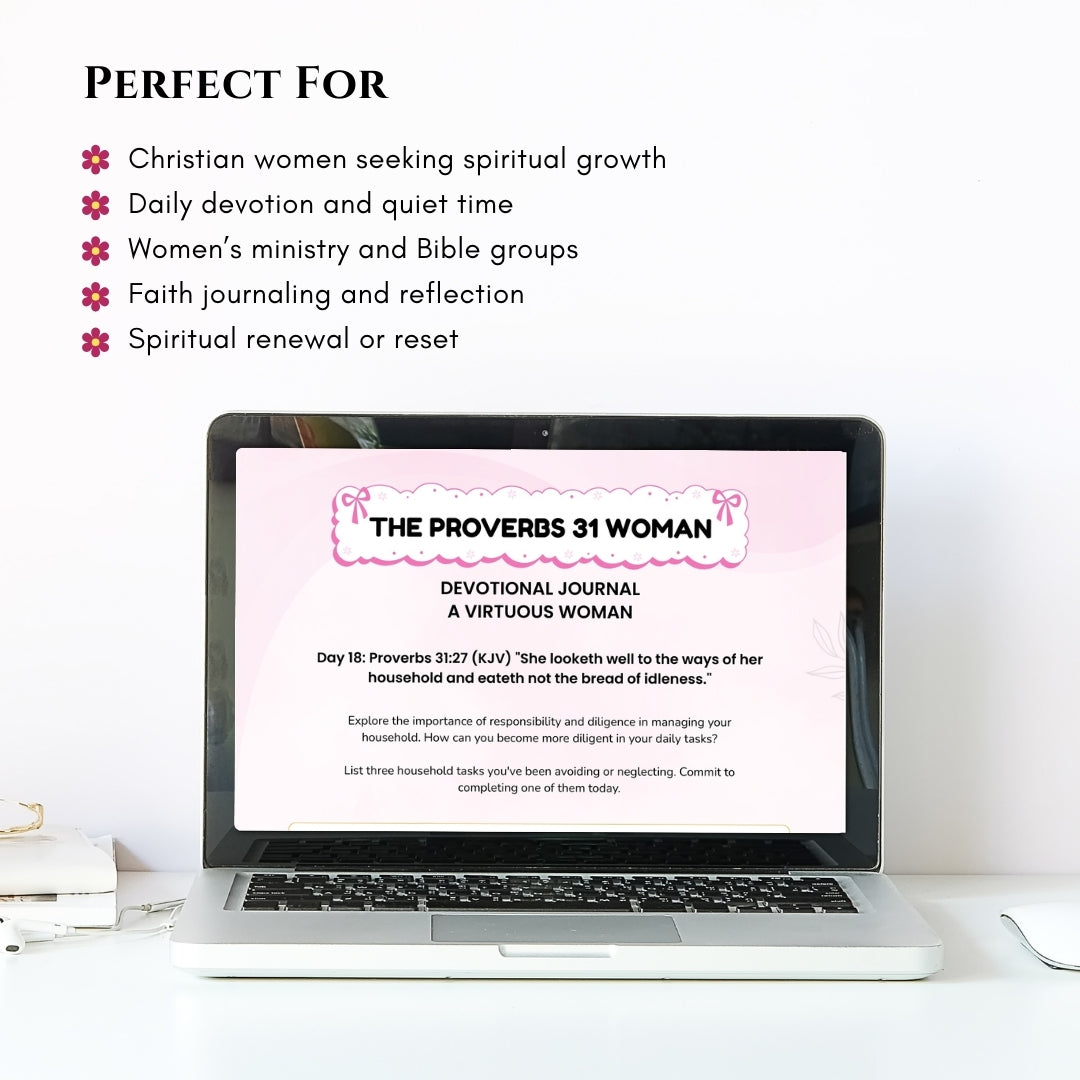Proverbs 31 Woman 21 Day Devotional Journal for Faith & Character Growth