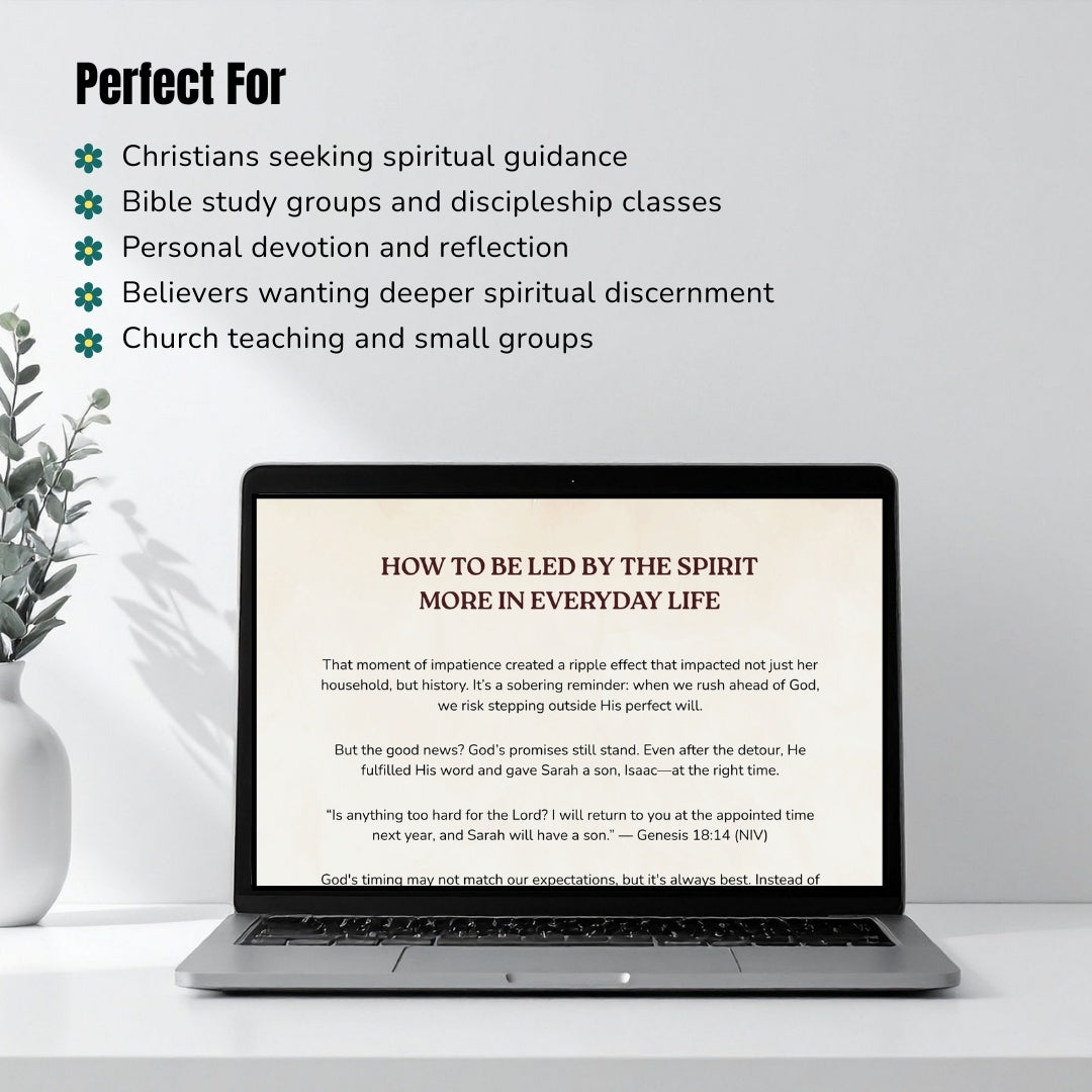 Learning to Be Led by the Spirit of God – Spirit-Led Living Bible Study