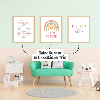 Growth Mindset Calm Corner Bundle – Mood Meter & Feelings Posters for Kids