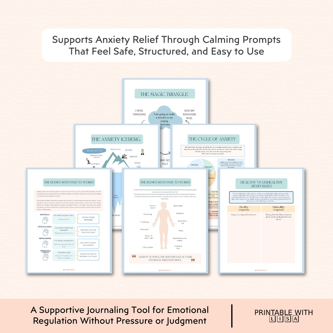 Teen Anxiety Journal — Calm Your Mind, One Page at a Time
