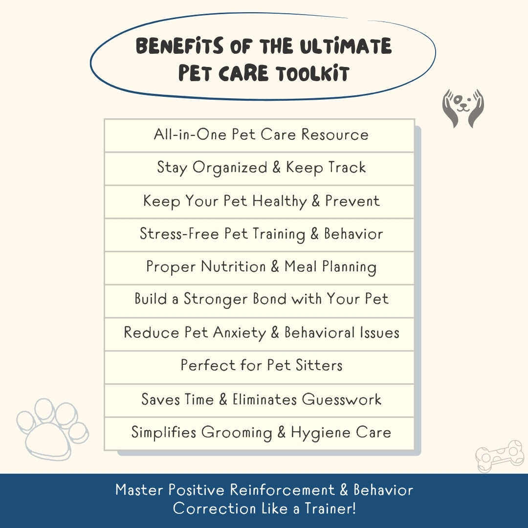 The Ultimate Pet Care Toolkit – 150+ Pages of Editable Planners, Guides & Checklists