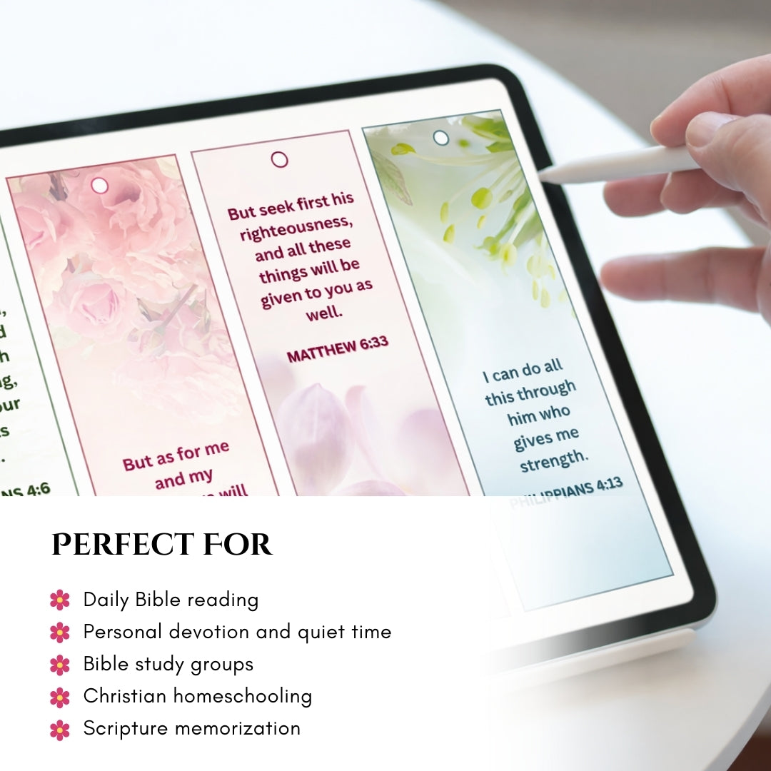 16 Bible Verse Bookmarks — Daily Faith Reminders