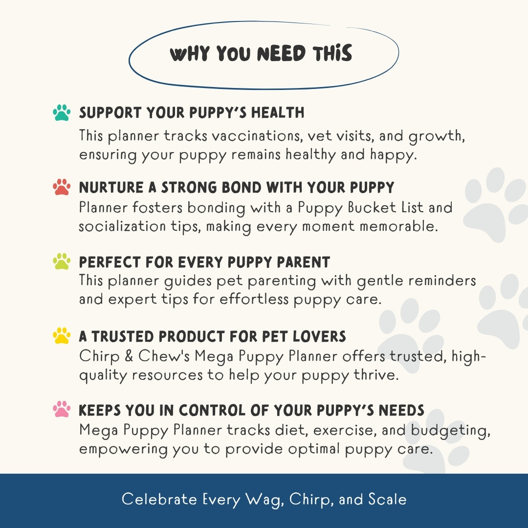 Ultimate Puppy Planner – Track, Train & Care with 65+ Pages of Puppy Health & Home Tools