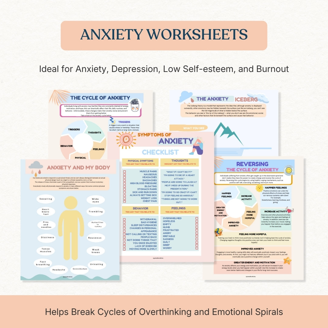 Ultimate Therapy Bundle – Anxiety, Stress & Emotional Healing Toolkit with 8+ Expert Tools