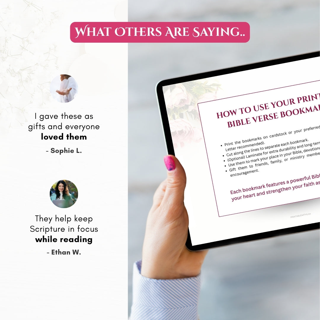16 Bible Verse Bookmarks — Daily Faith Reminders