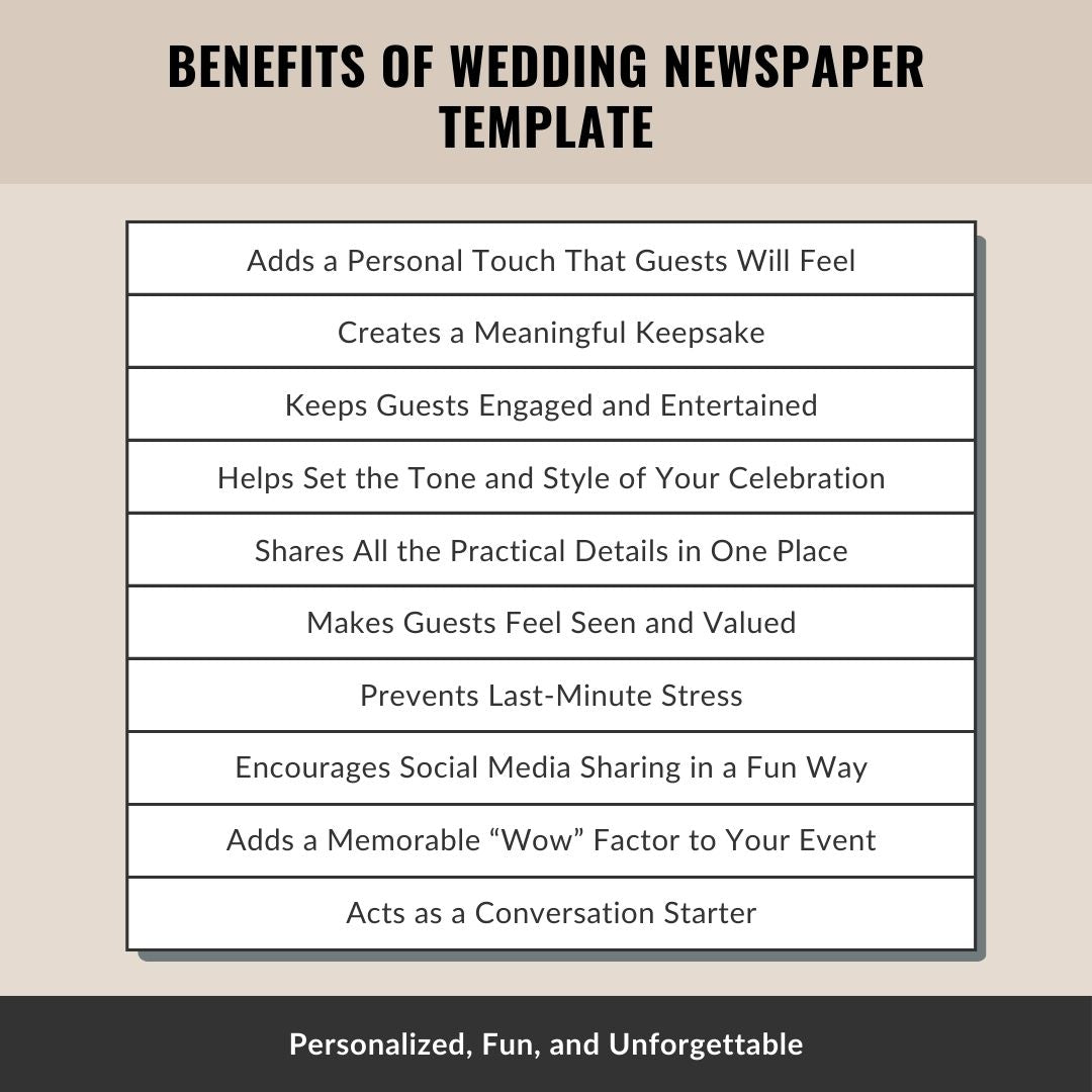 Couple Anniversary Newspaper Template – A Creative Touch for Your Big Day