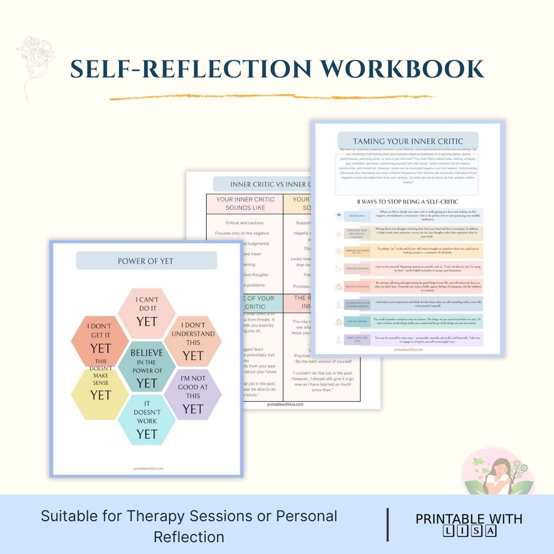 Inner Critic Worksheets – Gentle Self-Talk Reset