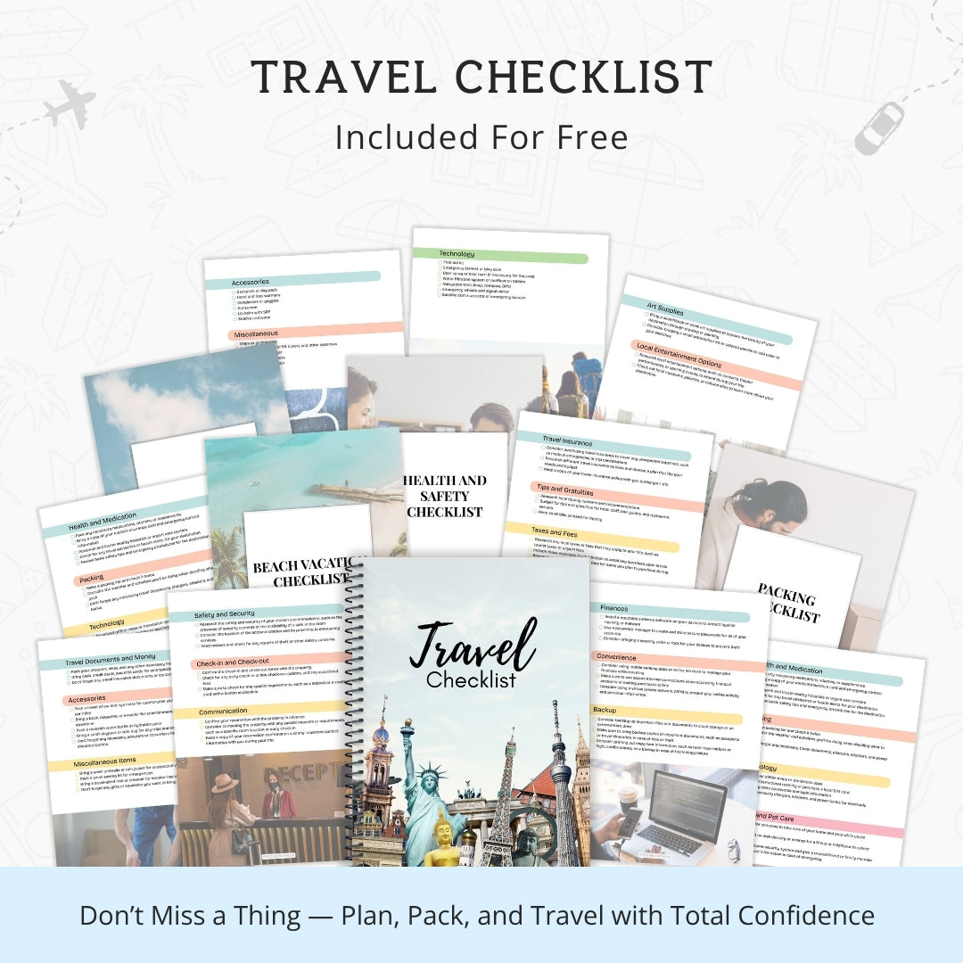 The Ultimate Travel Planner & Journal – Stress-Free Travel Planning & Memory Keeping in One