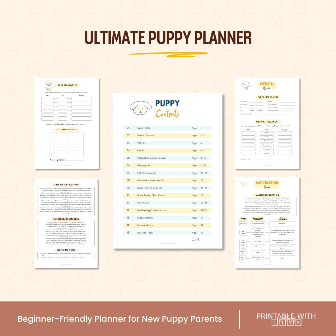 All-In-One Pet Wellness & Planner Bundle 🐶🐱