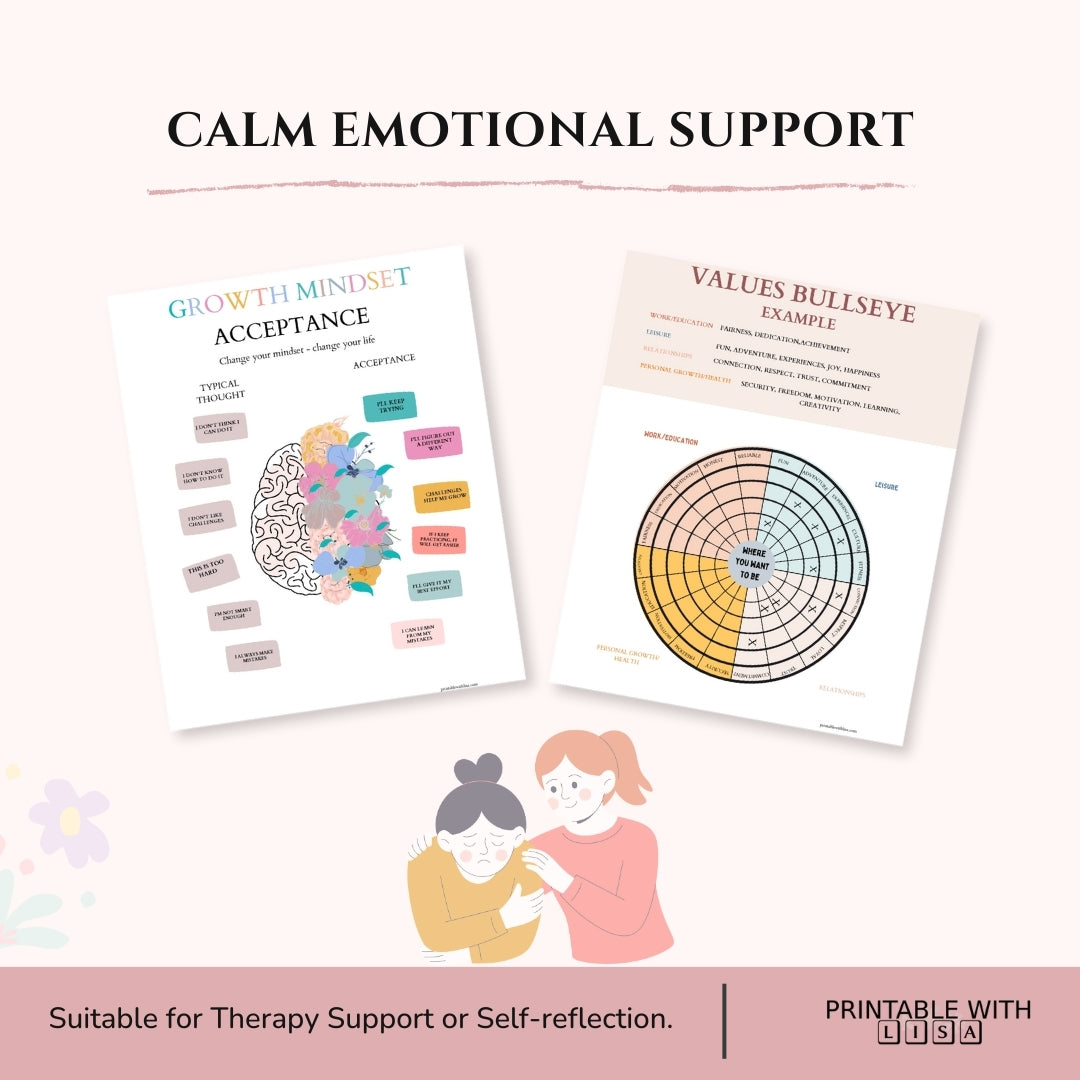ACT Therapy Worksheets – Calm Your Mind, Live by Your Values