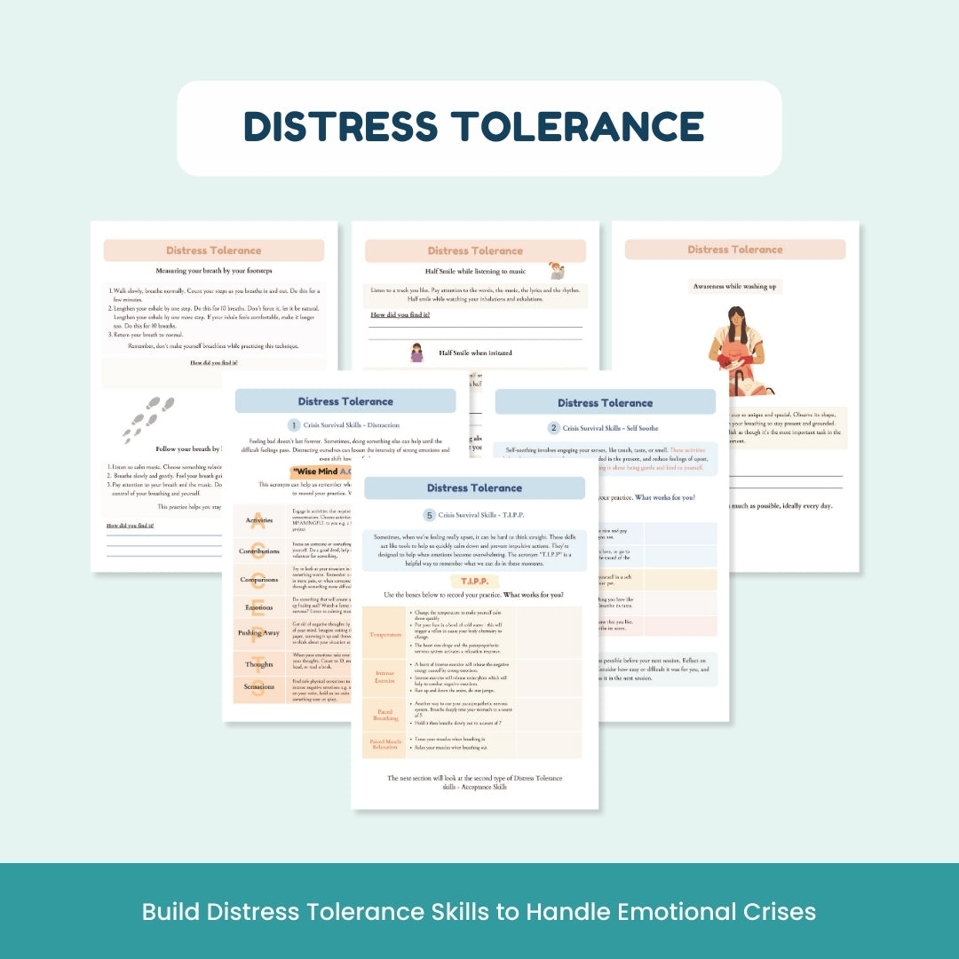 Ultimate Neurodivergent Friendly DBT Skills Worksheet – Calm & Control Toolkit