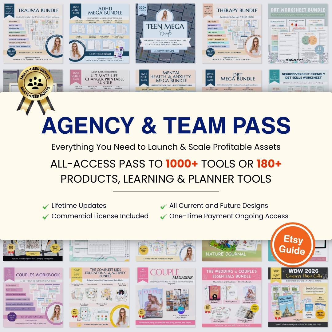 The Entrepreneur’s All Access Pass: Complete Business Toolkit — 1,000+ Done-for-You Tools | Instant Access to Our Whole Shop Digital Products