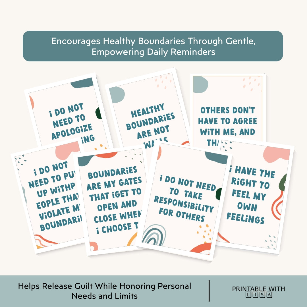 Teen Boundaries Affirmation Cards — Confidence & Self-Trust