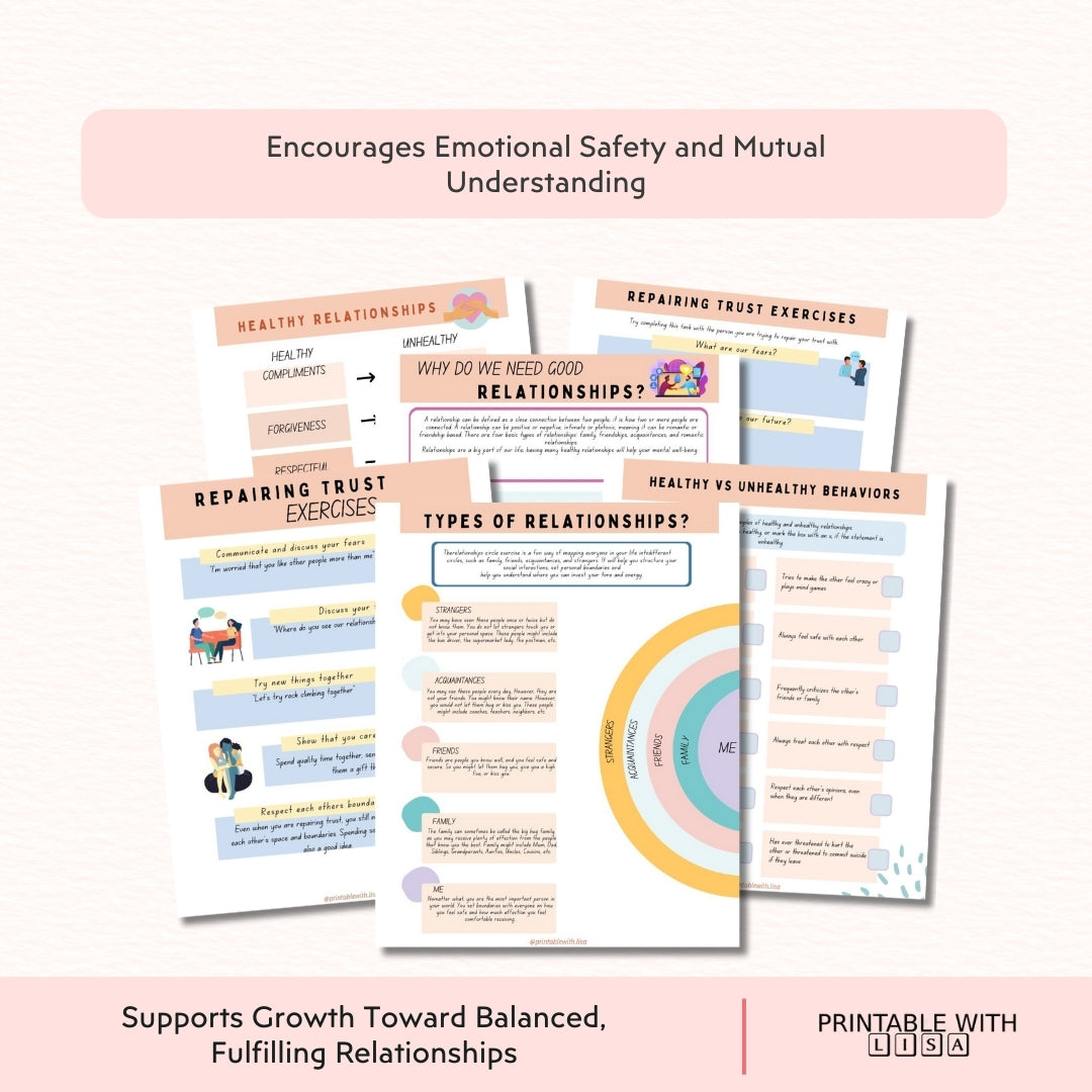Teen Healthy Relationship Workbook – Build Respect, Trust & Communication
