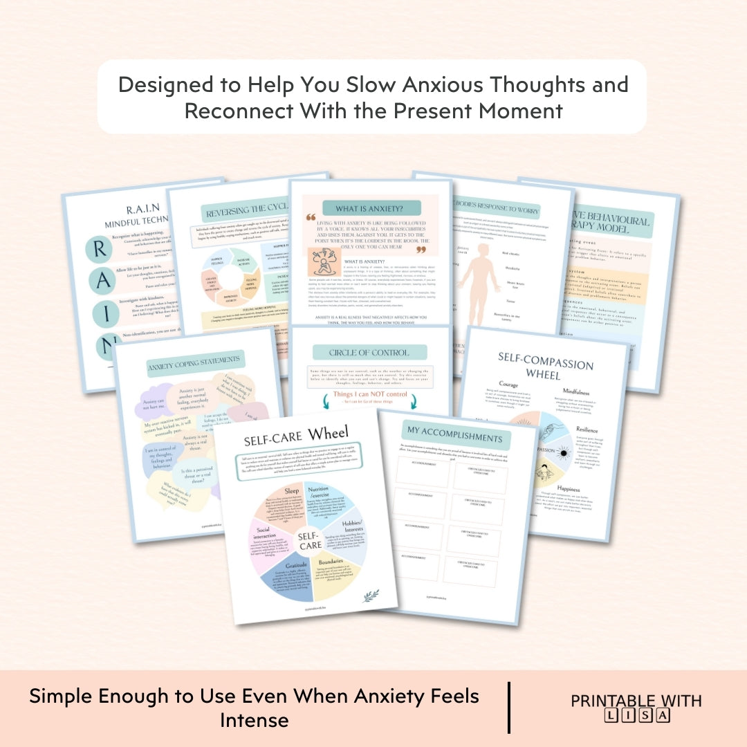 Teen Anxiety Journal — Calm Your Mind, One Page at a Time