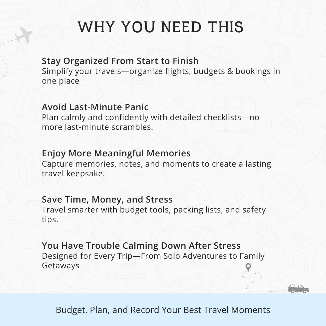 The Ultimate Travel Planner & Journal – Stress-Free Travel Planning & Memory Keeping in One