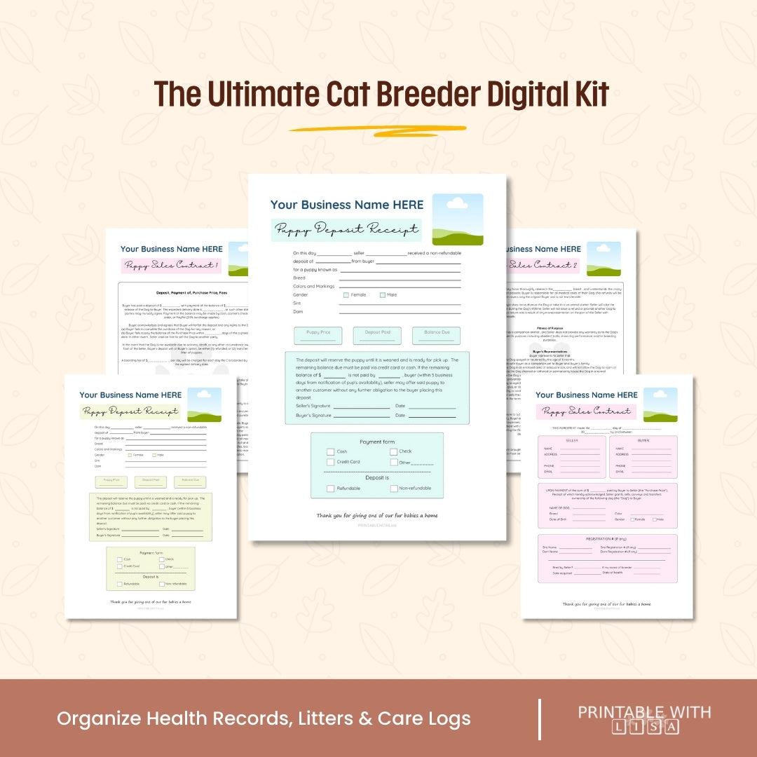 All-In-One Pet Wellness & Planner Bundle 🐶🐱