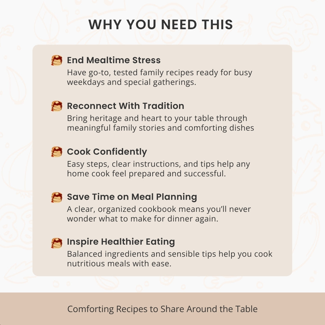 The Ultimate Recipe Book Template – Create Your Family Cookbook with Love