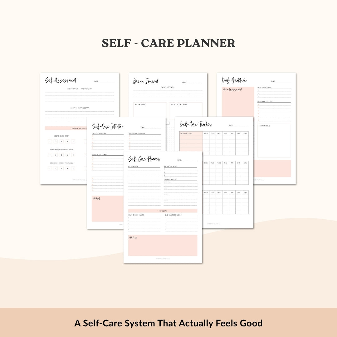 The Mental Clarity & Self-Care Bundle – 5 Therapist Tools for Focus, Calm, and Inner Balance