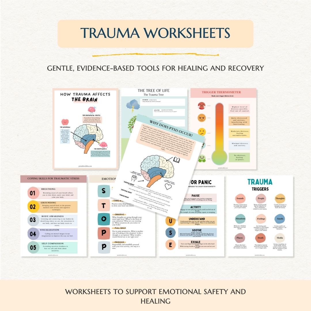 Ultimate Trauma Therapy Bundle – Nervous System Regulation & Emotional Healing Toolkit with 9+ Expert Tools