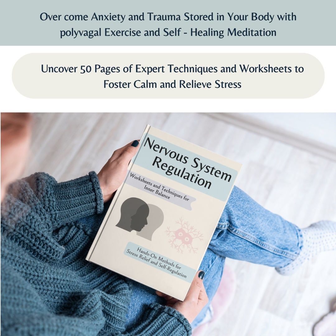 Nervous System Regulation Workbook, Somatic Exercise Polyvagal Theory Ladder Vagus Vagal Nerve Therapy Techniques Worksheets Co-regulation