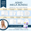 Ultimate ADHD Planner Bundle, ADHD Journal, ADHD Productivity Planner, ADHD Life Planner, Printable ADHD Planner