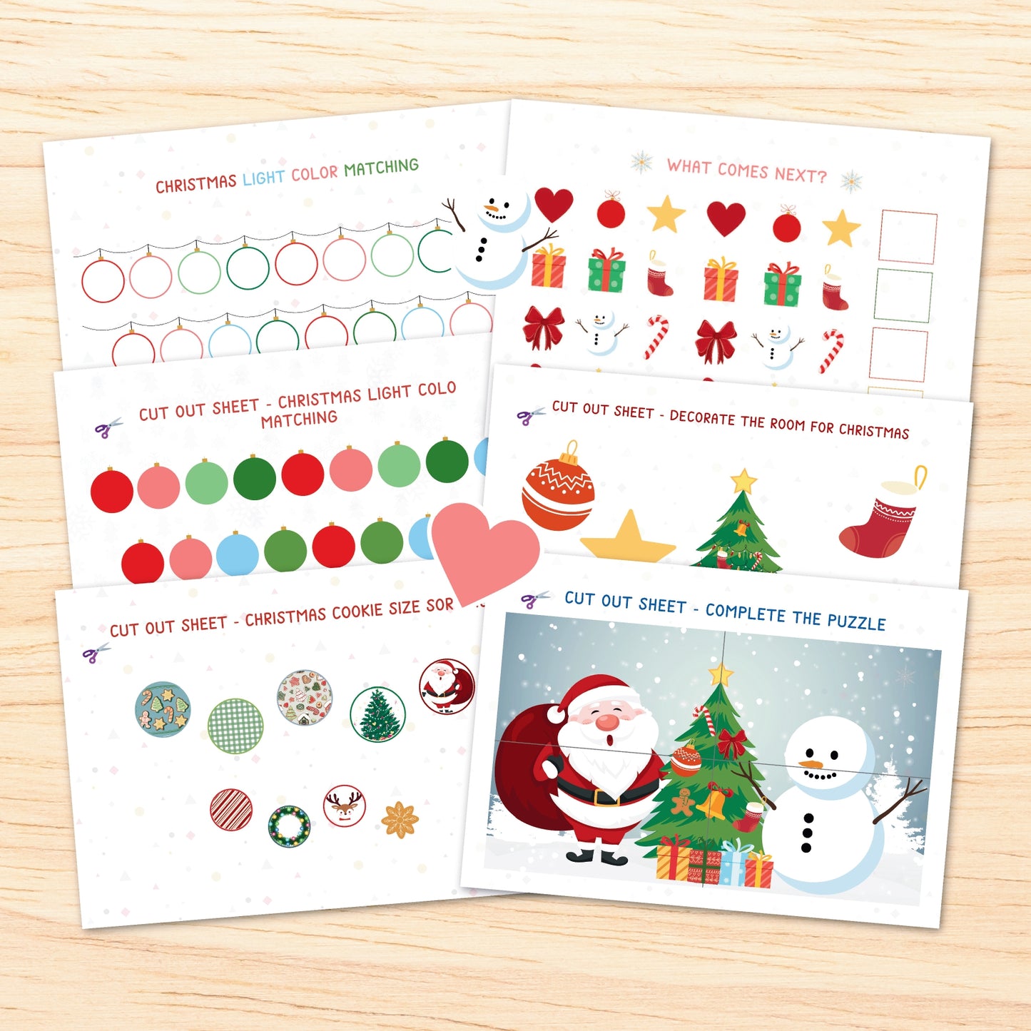 Christmas Busy Book - Digital Download, Christmas Activity Book for Kids, Printable Christmas Busy Book