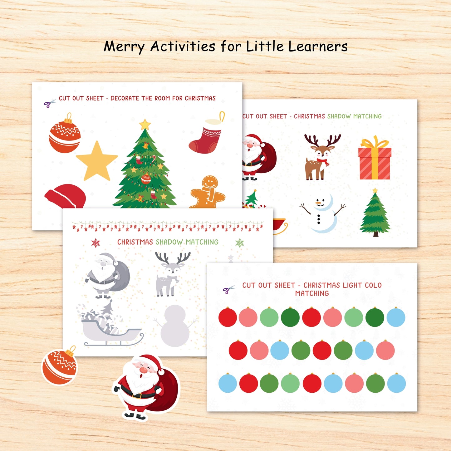 Christmas Busy Book - Digital Download, Christmas Activity Book for Kids, Printable Christmas Busy Book