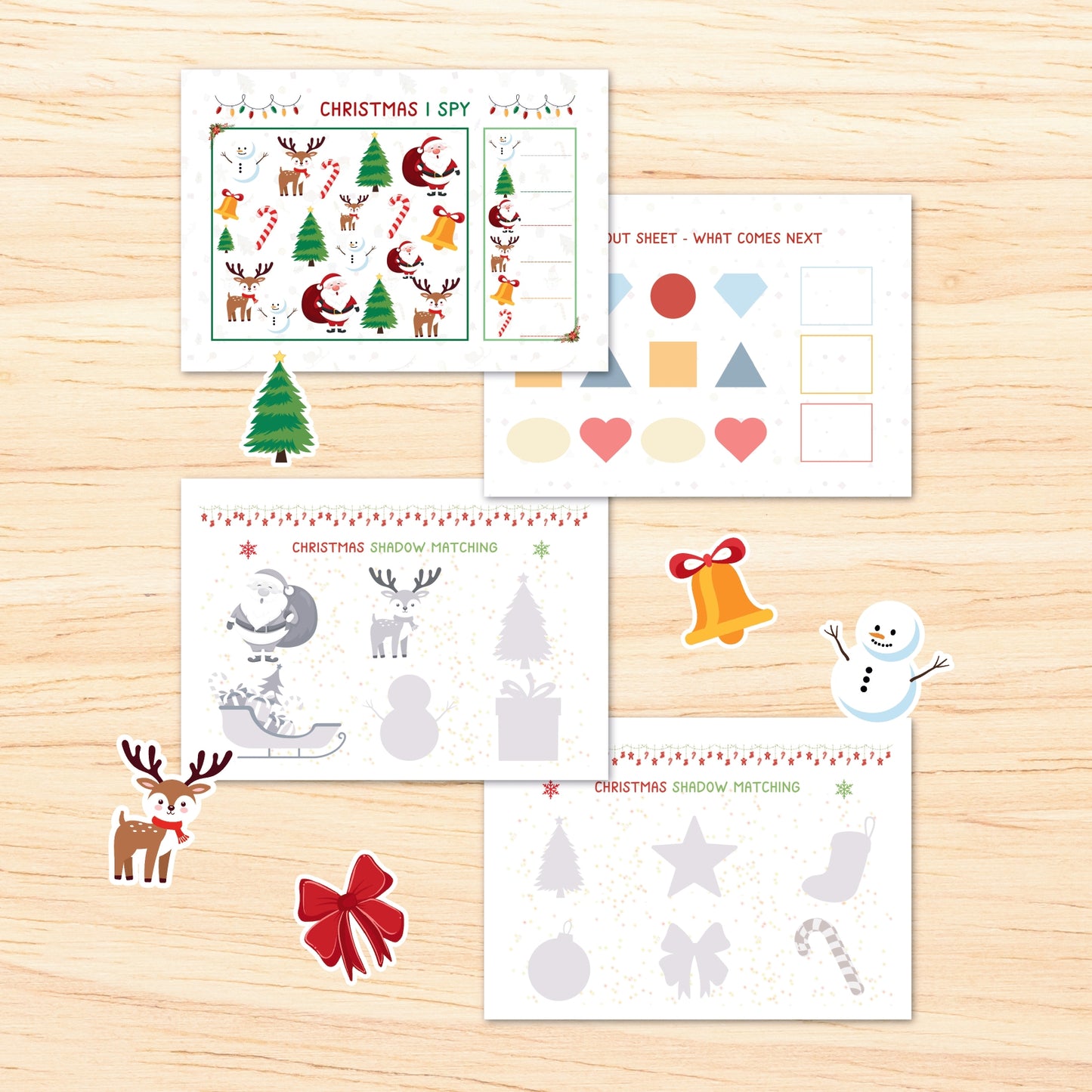 Christmas Busy Book - Digital Download, Christmas Activity Book for Kids, Printable Christmas Busy Book