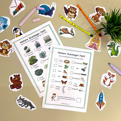 Printable Nature Journal | Homeschool Learning Materials | Charlotte Mason Nature Study | Preschool Curriculum | Toddler Busy Book Printable