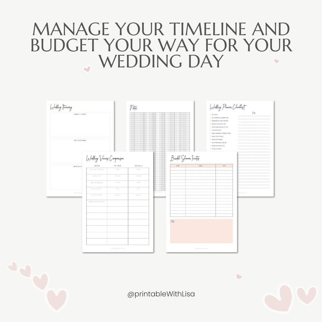 Wedding Planner Printable