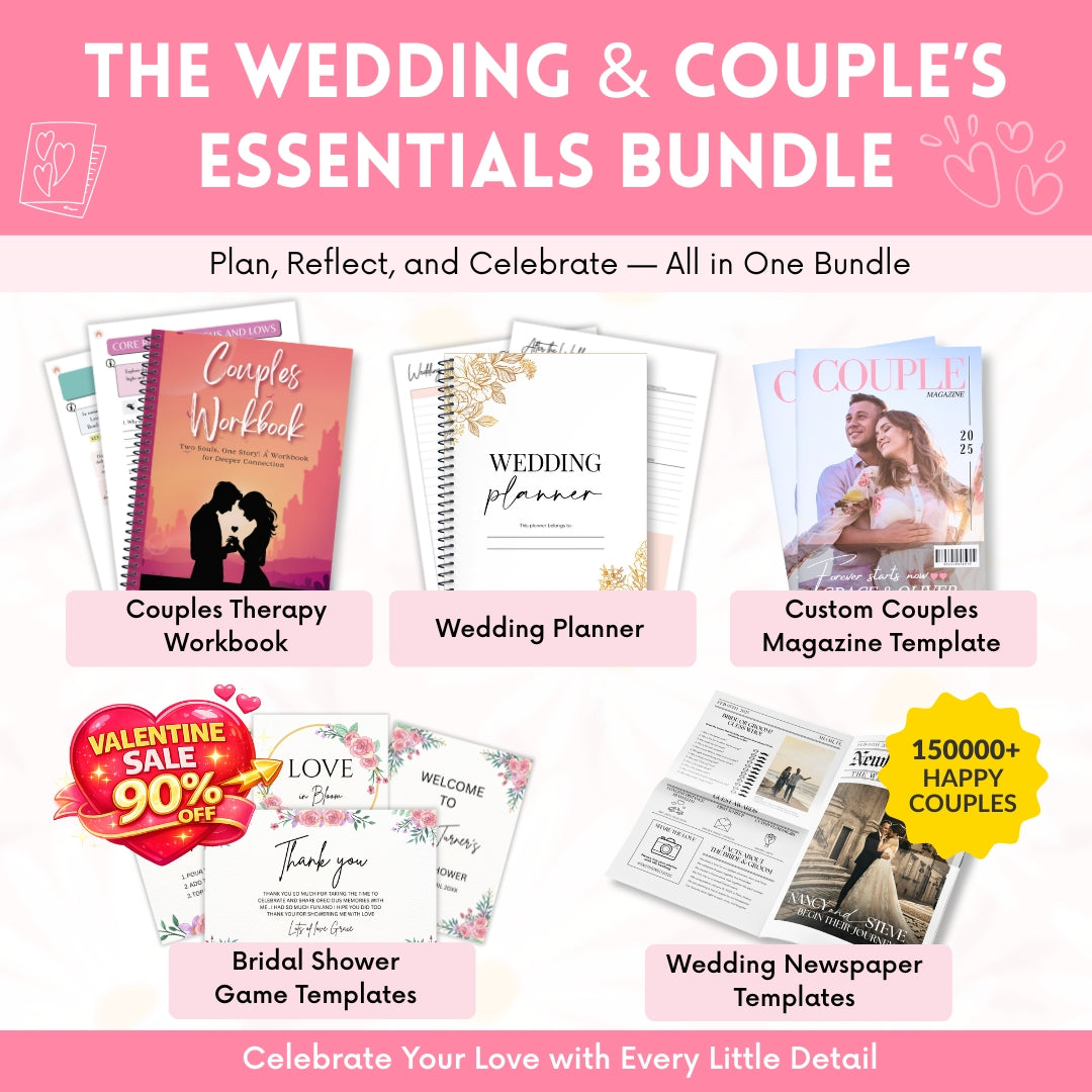 The Wedding & Couple’s Essentials Bundle – Your Complete Guide from Engagement to Honeymoon