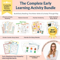 Ultimate Learning Essential for Kids | Learn to Read Activity Bundle | Homeschool & Kindergarten | From Beginner to Expert
