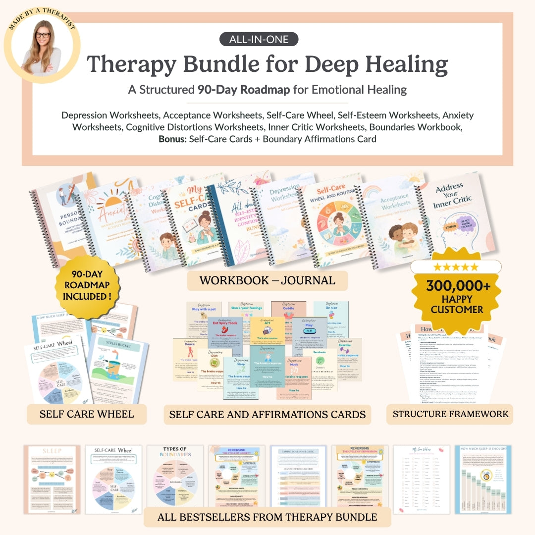 The Therapist Designed Therapy Bundle for Emotional Healing & Self-Regulation