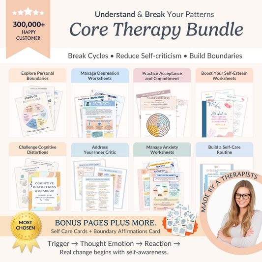 The Therapist Designed Therapy Bundle for Emotional Healing & Self-Regulation